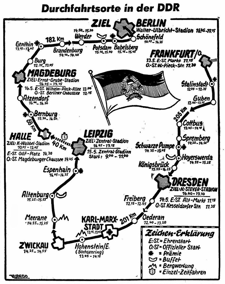 FF-Streckenplan 1960 DDR
