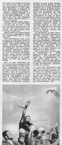 Miroir du Cyclisme, juin 1969, article sur la victoire de J-P Danguillaume, page 3